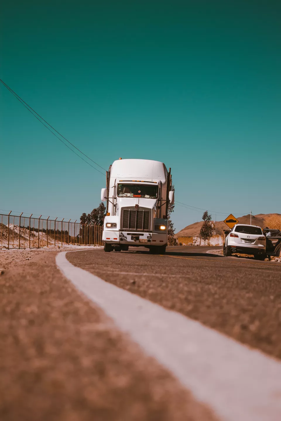 Camion sur la route