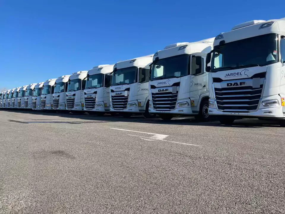 Distribution flotte camions DAF